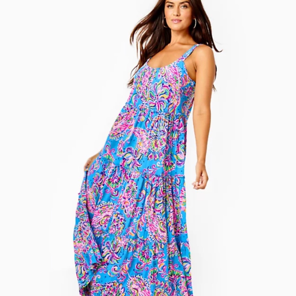 Lilly Pulitzer Loro Maxi in Multi Mermaid Grotto